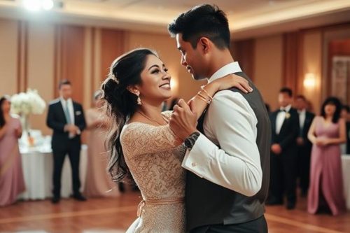 aisan couple dancing